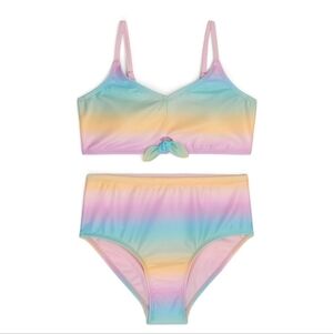 Justice Girl's Ombre Rainbow Bikini 2- Piece Set